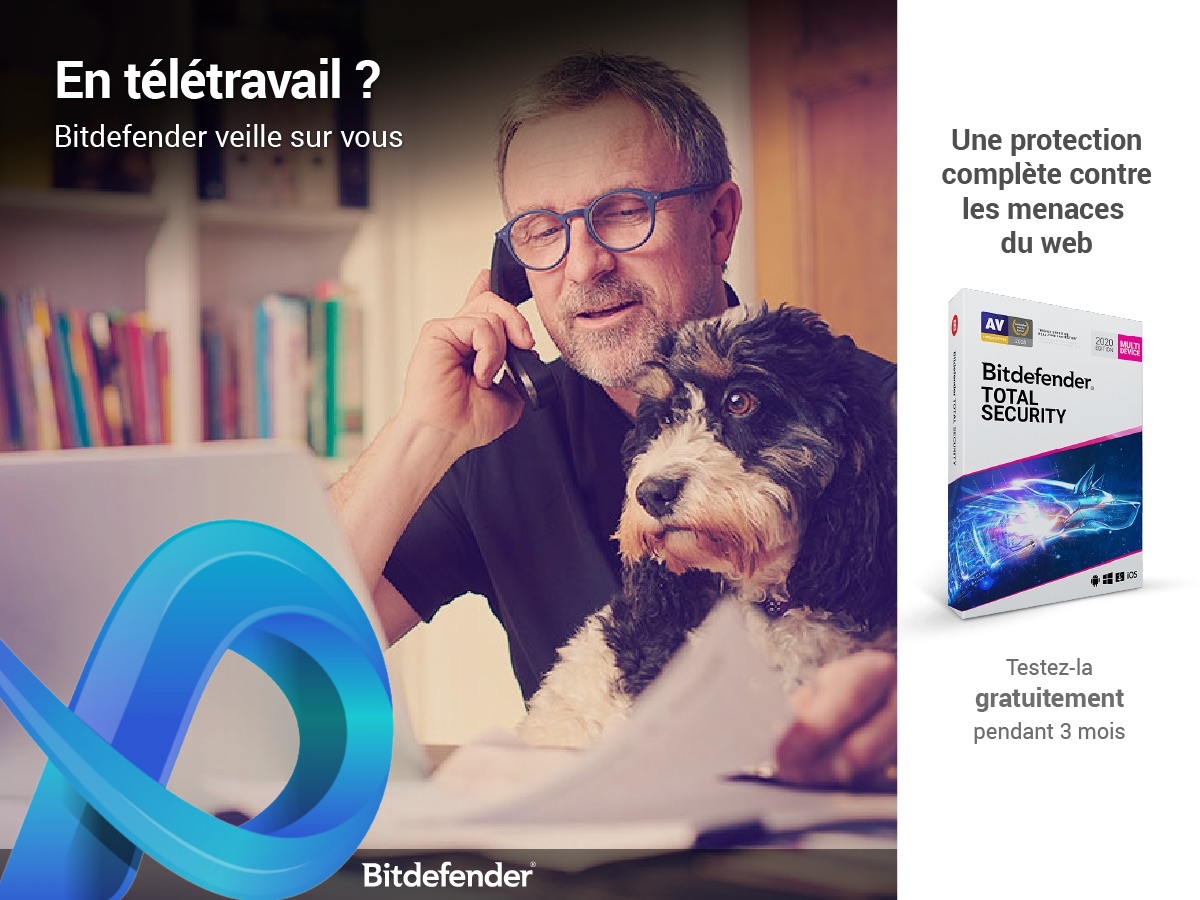 3 mois d'essai gratuit avec Bitdefender Antivirus Plus