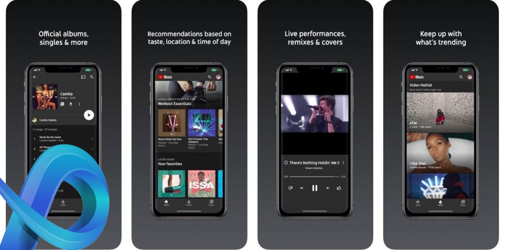 Application musique gratuite YouTube Music