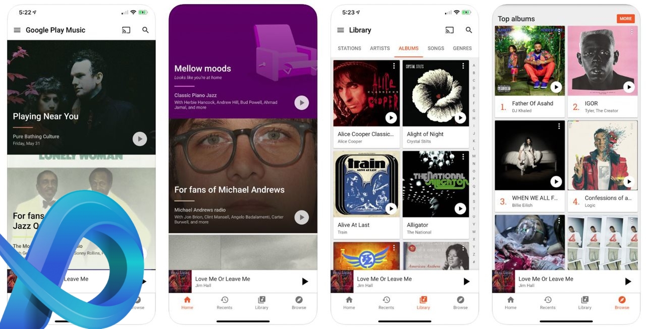 Application musique gratuite Google Play Music