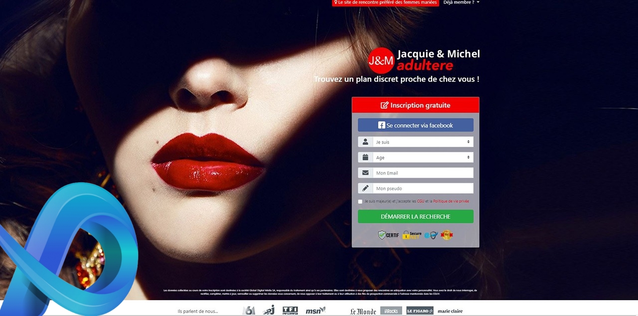 Applications et sites de rencontres adultère