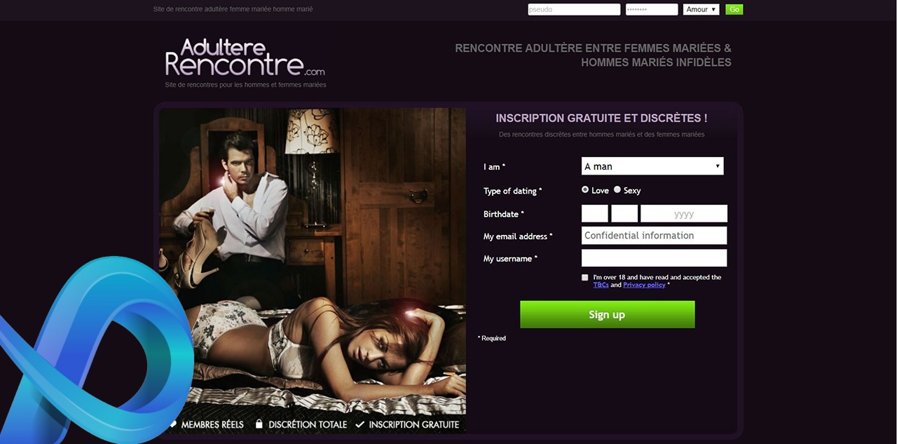 Applications et sites de rencontres adultère