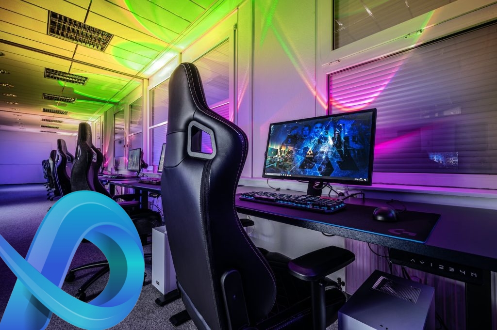 pièce pour une équipe gaming