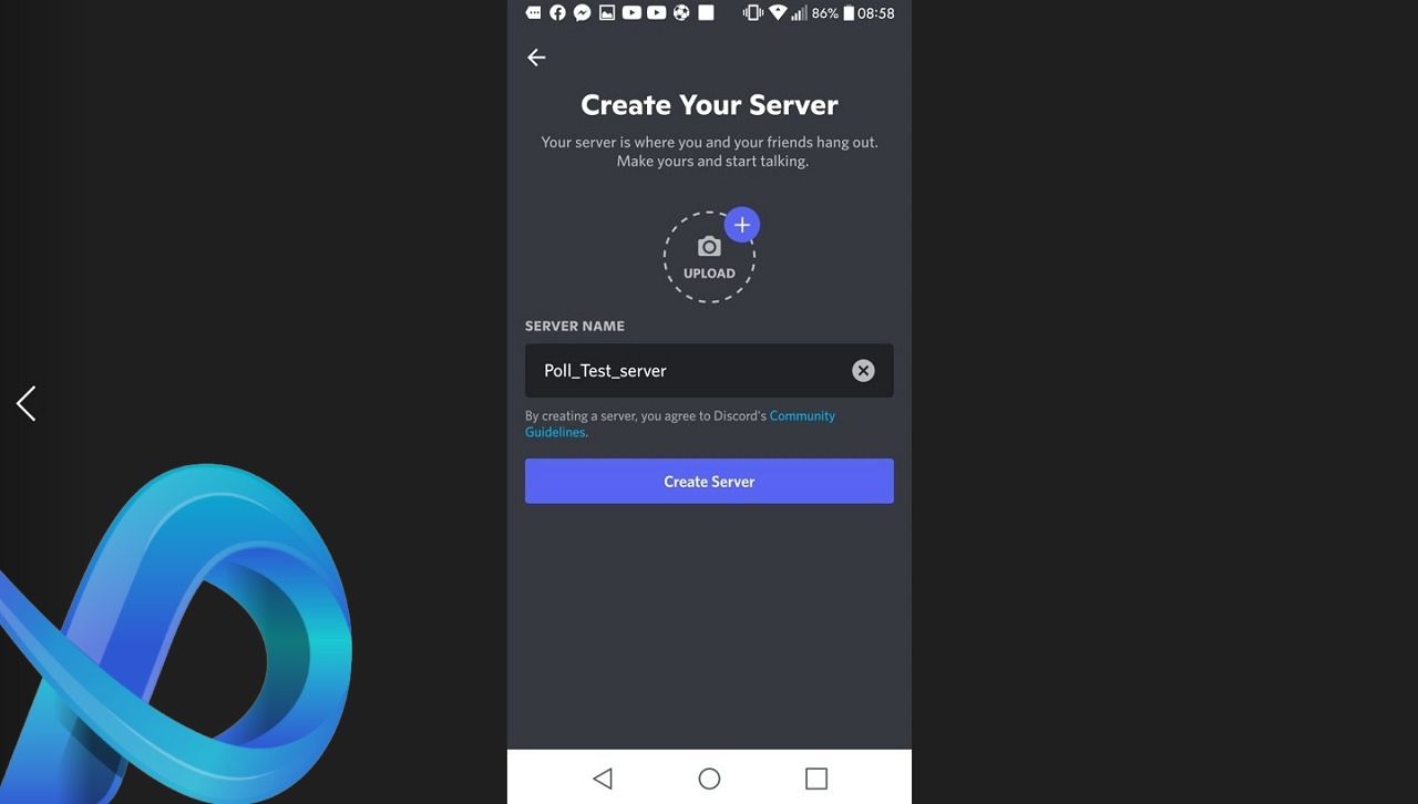 Faire un sondage Discord sur mobile