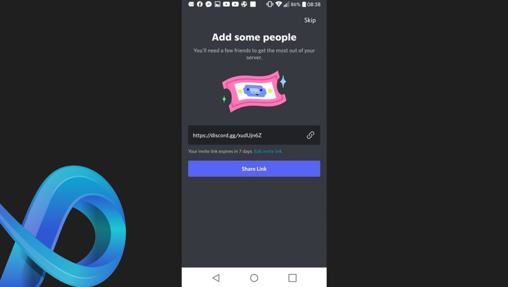 Faire un sondage Discord sur mobile