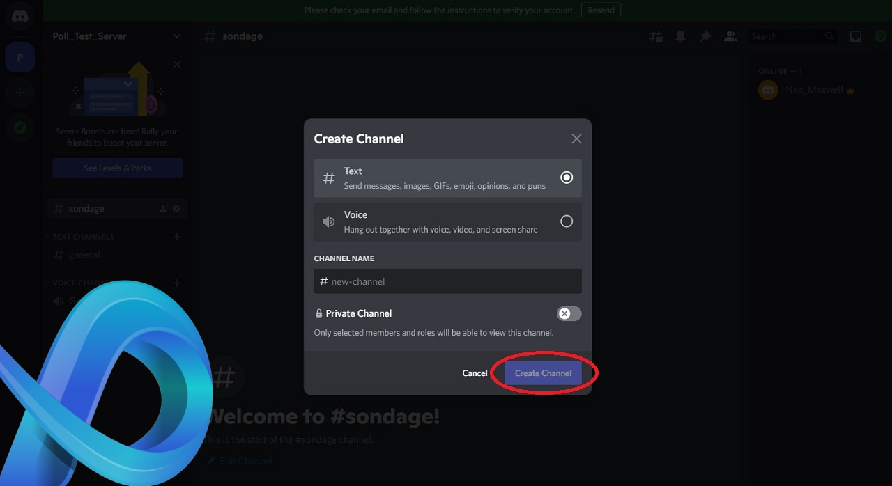 Faire un sondage Discord sur PC