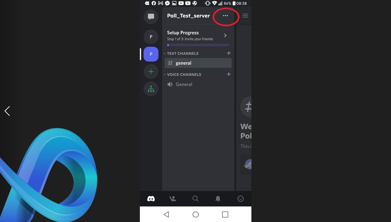 Faire un sondage Discord sur mobile