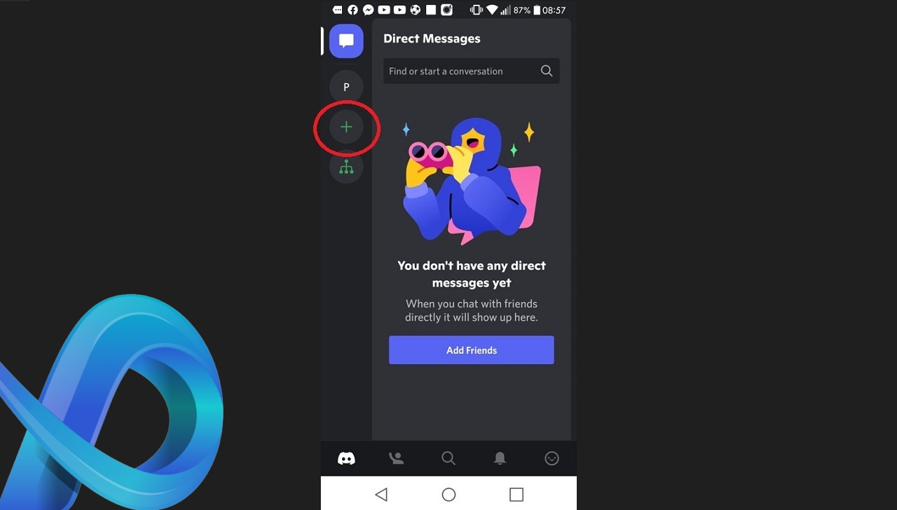 Faire un sondage Discord sur mobile