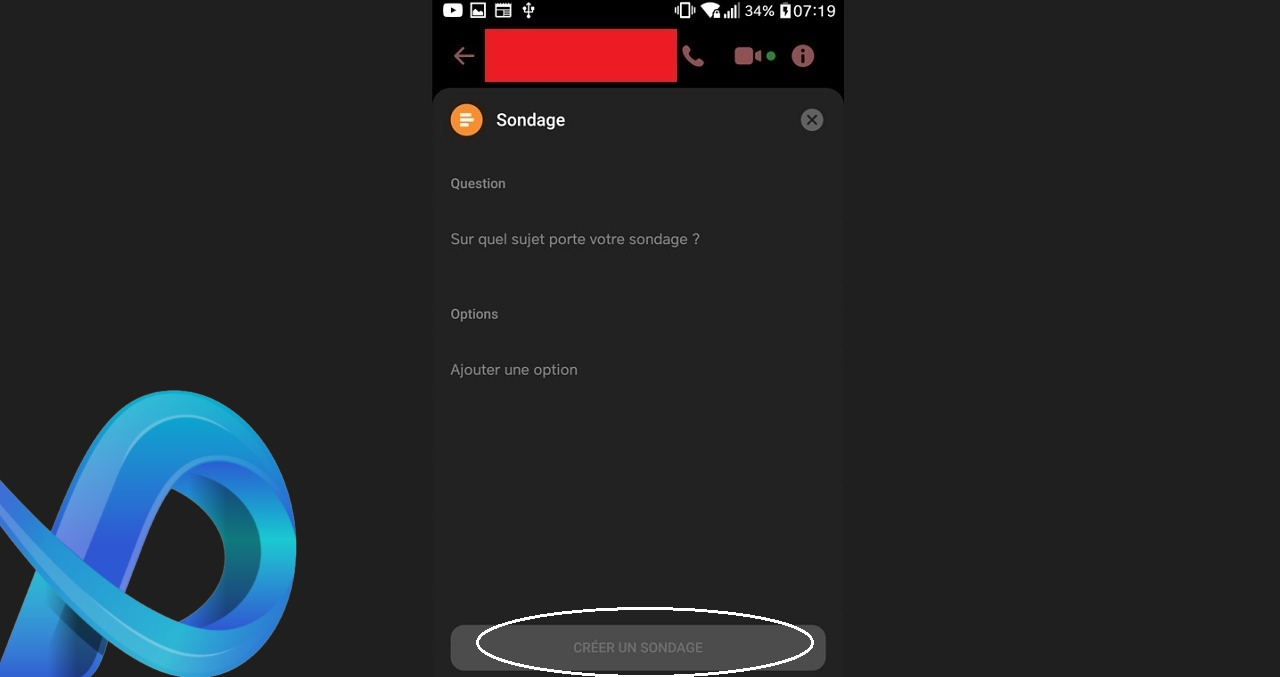 Sondage sur Messenger