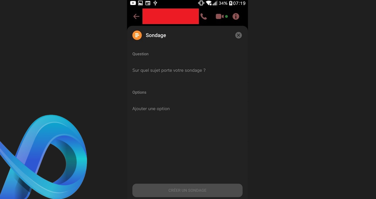 Sondage sur Messenger