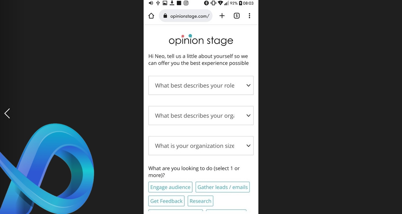 Faire un sondage sur un appareil Android