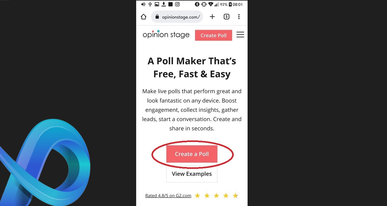 Faire un sondage sur un appareil Android