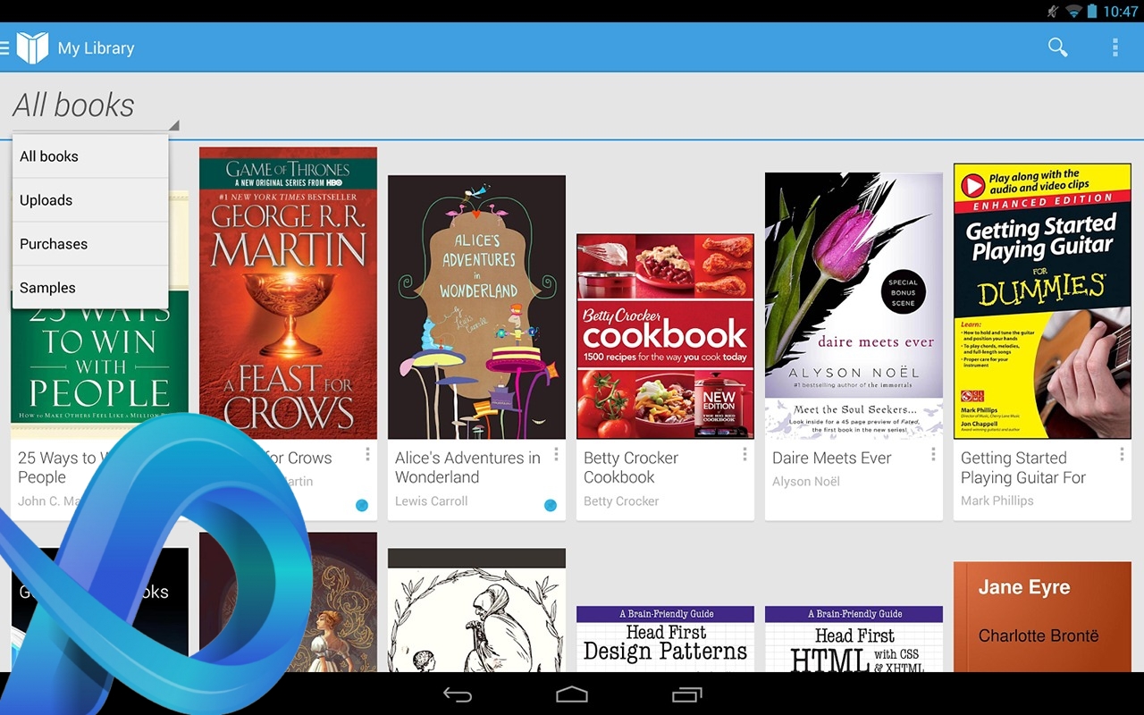 Meilleures applications epub Android.