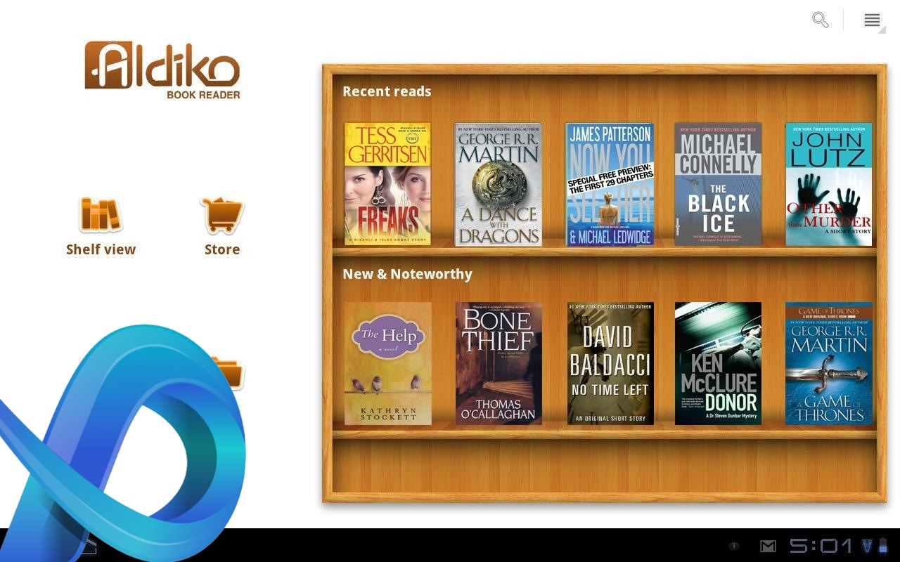 Meilleures applications epub Android.