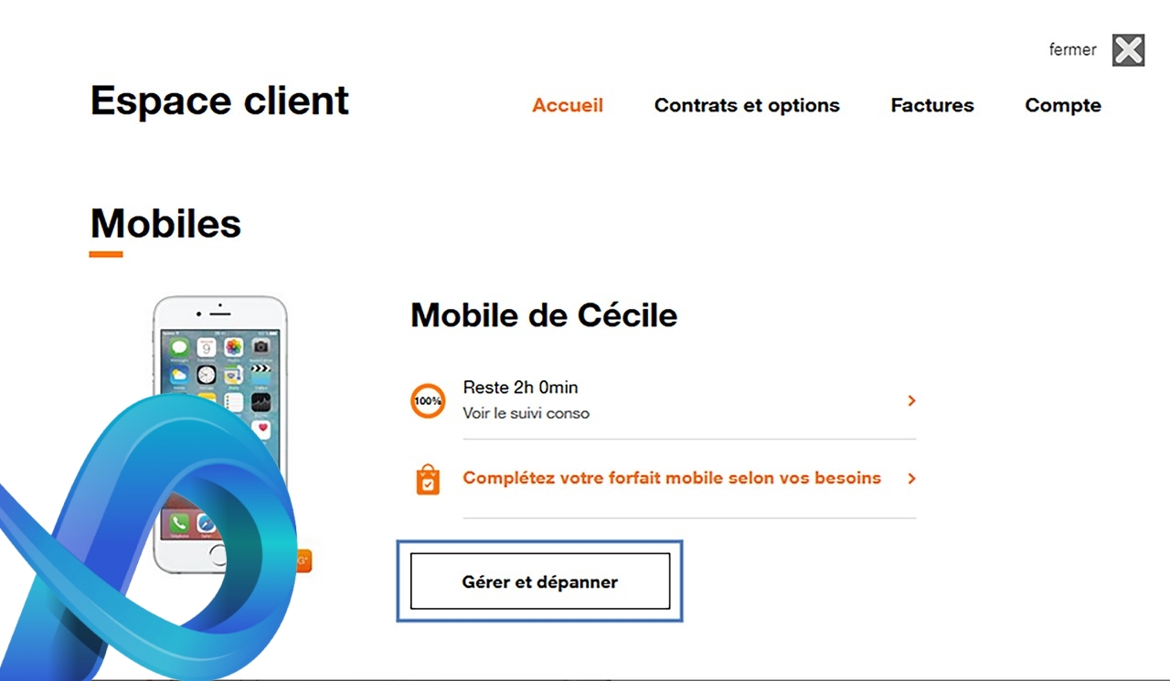 Trouver son code PUK