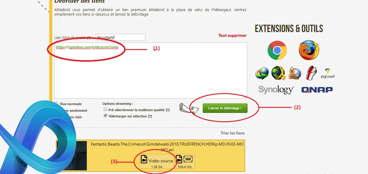Débrideur Uptobox