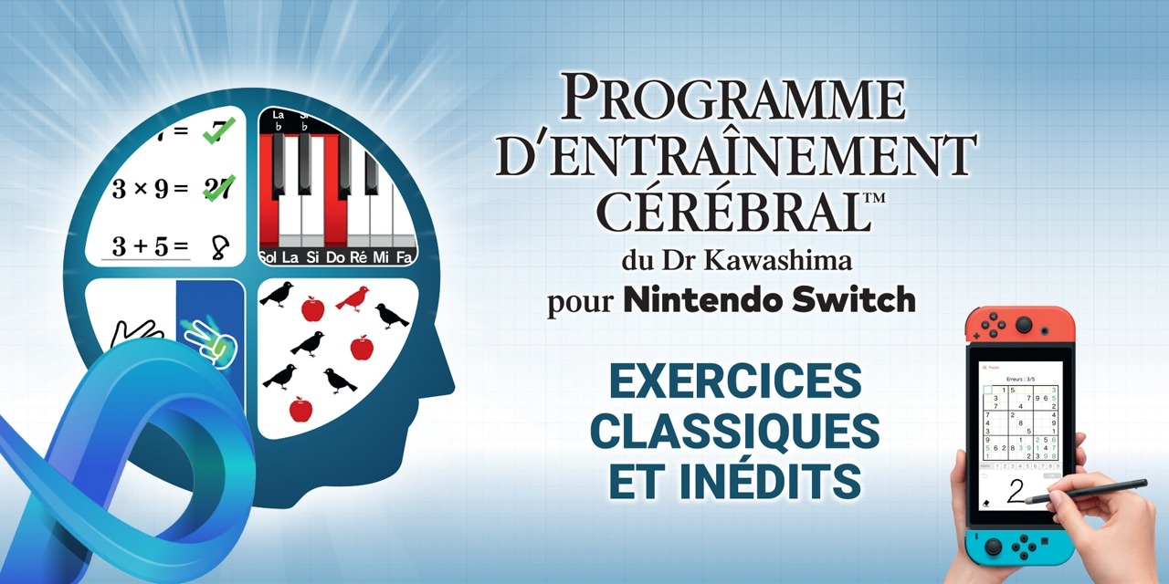 Entrainement Cérébral du Dr Kawashima sur Switch