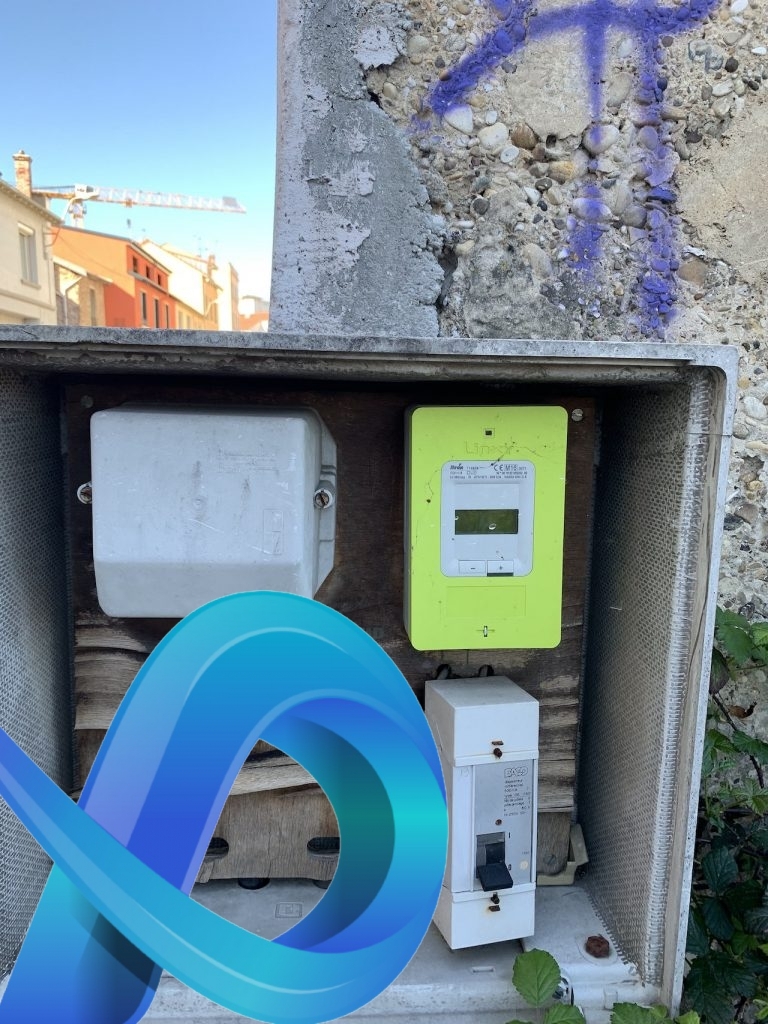 Compteur Linky en situation