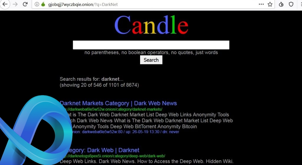 Candle, moteur de recherche luisant sur le DarkNet