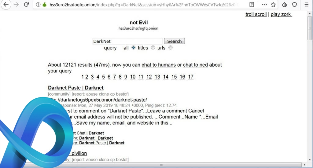 Not Evil pour explorer le DarkNet