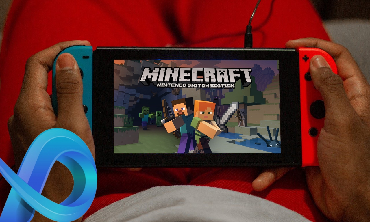 Minecraft sur Nintendo Switch.