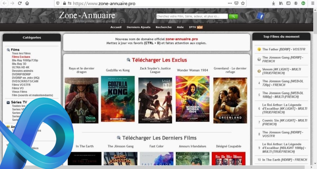 Zone annuaire