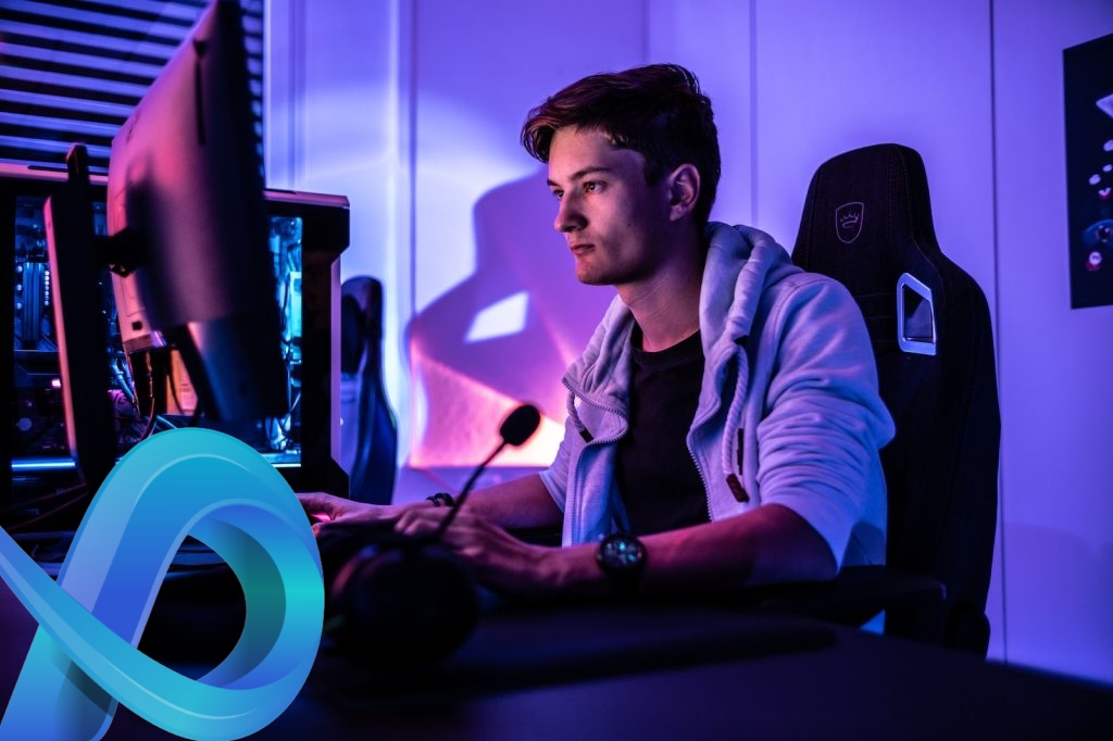 gamer sur ordinateur