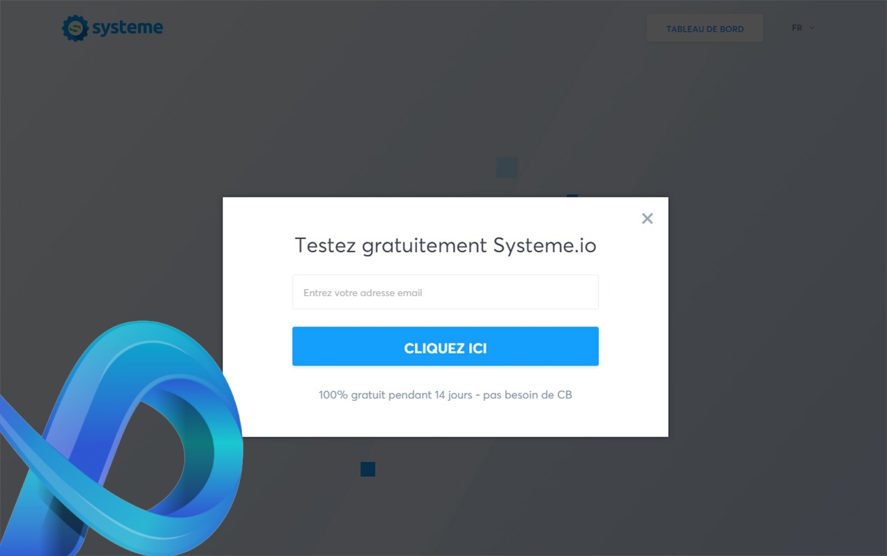 Systeme.io est un outil de conception et de gestion de marketing digital.